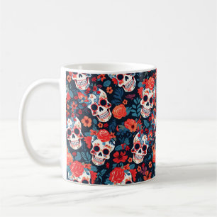💀Día de Muertos, sugar skulls Coffee Mug
