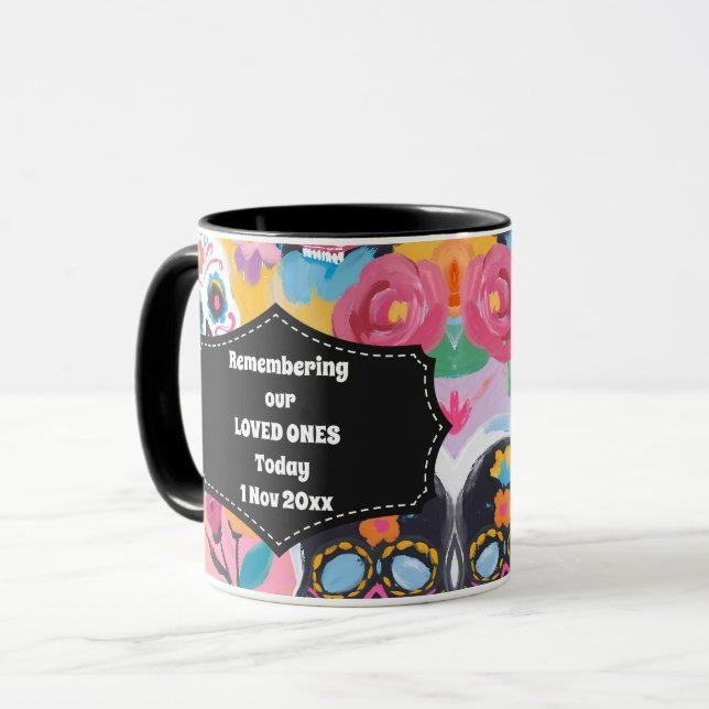 Dia de Muertos Sugar skulls Mug (Front Left)