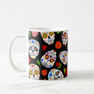 Dia Los Muertos: sugar skulls pattern. Coffee Mug