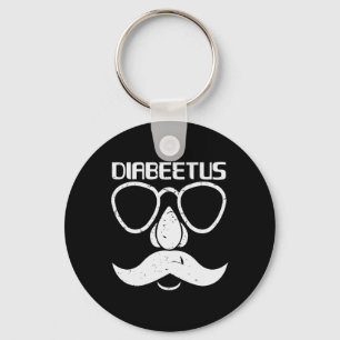 Diabeetus Beard  Diabetes Awareness Gift  Keychain