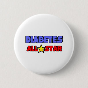 Diabetes All Star 2 Inch Round Button