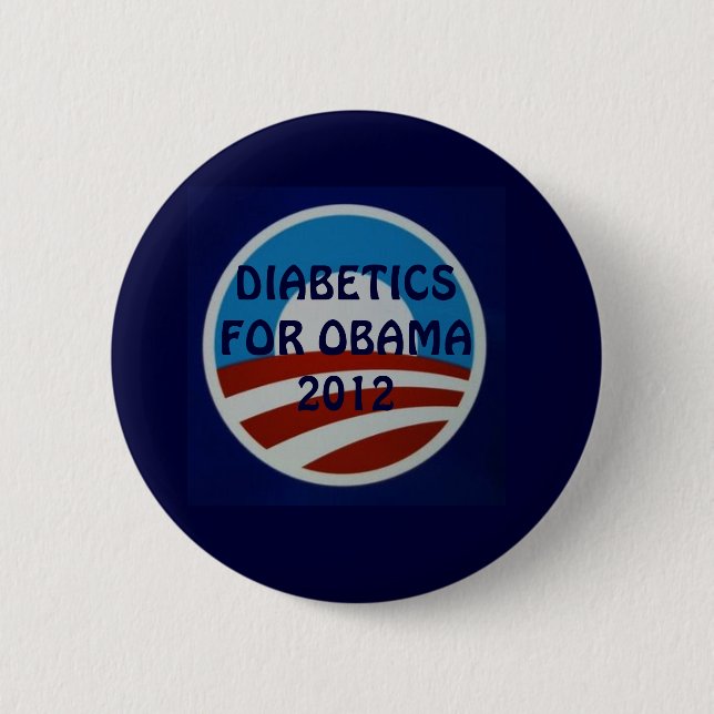 DIABETES AWARENESS 2 INCH ROUND BUTTON (Front)