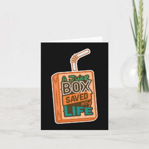 Diabetes Awareness A Juice Box Saved My Life  Card