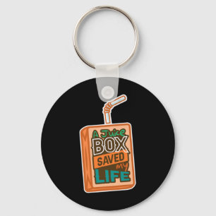 Diabetes Awareness A Juice Box Saved My Life  Keychain