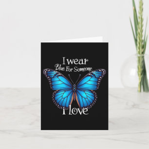 Diabetes Awareness Butterfly Family Support T1d Wo Card