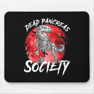 Diabetes Awareness Dead Pancreas Society Halloween Mouse Pad