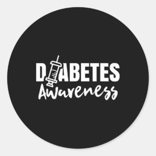 Diabetes Awareness Diabetic Insulin Diabetician Classic Round Sticker