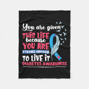 Diabetes Awareness Fleece Blanket