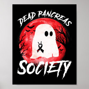 Diabetes Awareness Halloween Dead Pancreas Society Poster