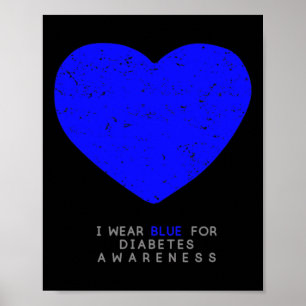 Diabetes Awareness  Heart Poster