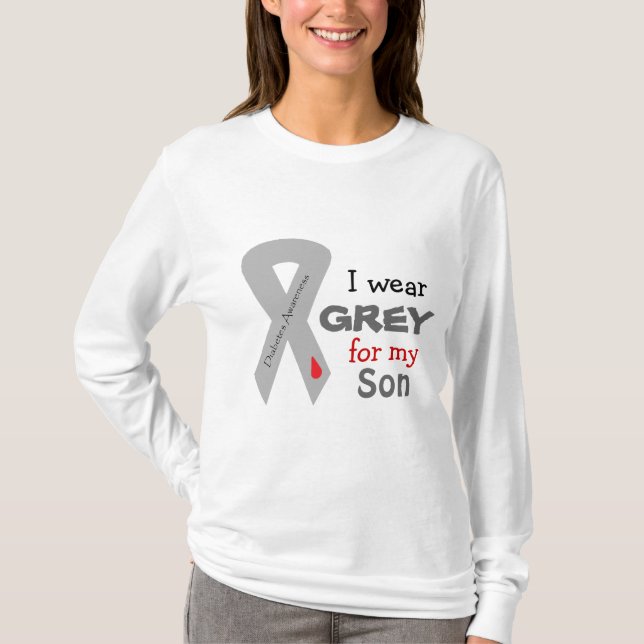 Diabetes Awareness Long T-Shirt (Front)