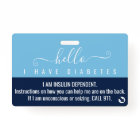 diabetes awareness medical id emergency contact 