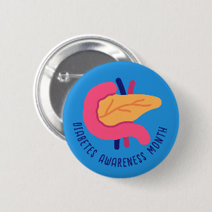 Diabetes Awareness Month 2 Inch Round Button