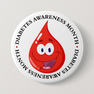 Diabetes Awareness Month 3 Inch Round Button