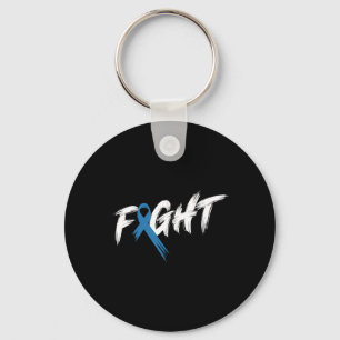 Diabetes Awareness Month Fight Vintage T1 T2 Keychain