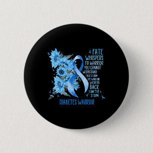 Diabetes Awareness Month Gifts For Powerful Warrio 2 Inch Round Button