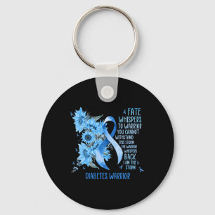 Diabetes Awareness Month Gifts For Powerful Warrio Keychain
