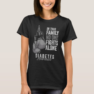 Diabetes Awareness Month Gloves Grey Ribbon T-Shirt