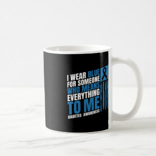 Diabetes Awareness Month Messy Bun Mother T1 T2 Coffee Mug
