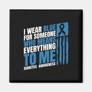Diabetes Awareness Month Messy Bun Mother T1 T2  Magnet