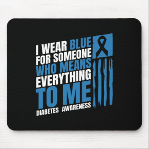 Diabetes Awareness Month Messy Bun Mother T1 T2  Mouse Pad