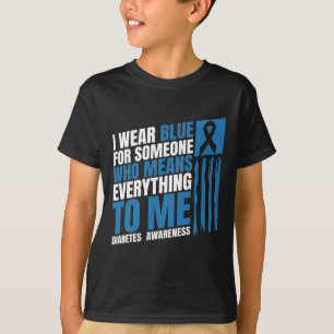 Diabetes Awareness Month Messy Bun Mother T1 T2 T-Shirt