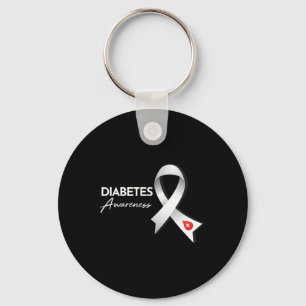 Diabetes Awareness Month November Diabetic Ribbon Keychain