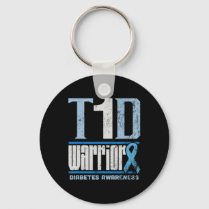 Diabetes Awareness Month T1d Diabetes Warrior Keychain