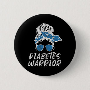 Diabetes Awareness Month Vintage Every Day T1 T2 2 Inch Round Button