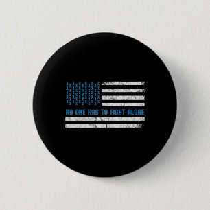 Diabetes Awareness Nobody Has To Fight Alone Ameri 2 Inch Round Button
