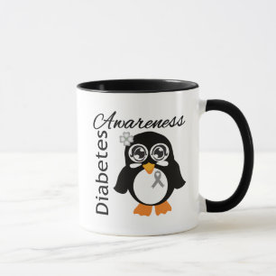 Diabetes Awareness Penguin Mug