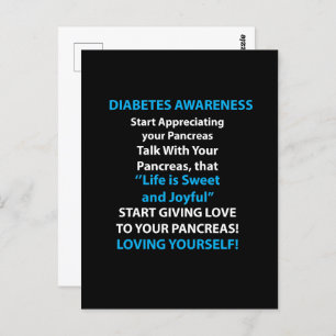 Diabetes Awareness Postcard