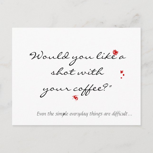 Diabetes awareness postcard (Front)