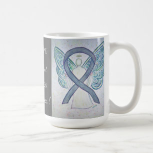 Diabetes Awareness Ribbon Angel Custom Mug