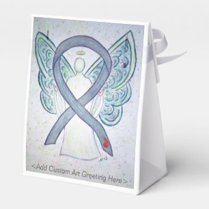 Diabetes Awareness Ribbon Angel Party Favour Boxes