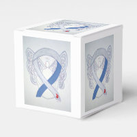 Diabetes Awareness Ribbon IDDM Party Favour Box