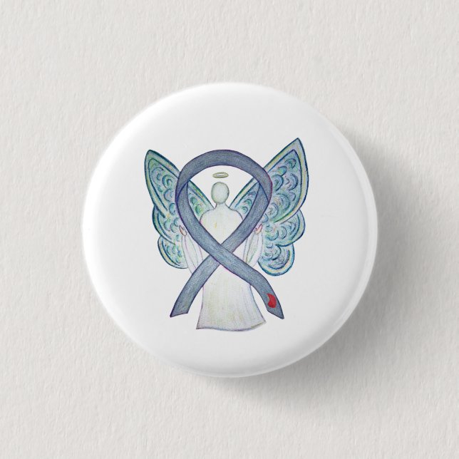 Diabetes Awareness Ribbon NIDDM Custom Pins (Front)