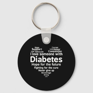 Diabetes Awareness Support Month Keychain