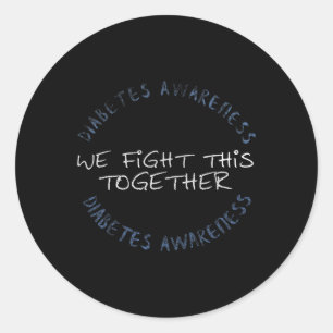 Diabetes Awareness T1D - Diabetes Mom Dad Family G Classic Round Sticker