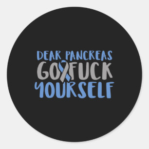 Diabetes Awareness Type 1 2 - Diabetic T1d T2d 10  Classic Round Sticker