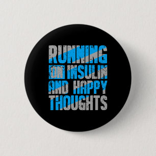 Diabetes Awareness Type 1 2 - Diabetic T1d T2d 7  Inch Round Button