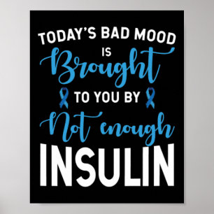 Diabetes Awareness Type 1 2 - Diabetic T1d T2d 9 Poster