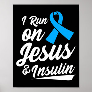 Diabetes Awareness Type 1 2 - Diabetic T1D T2D Poster