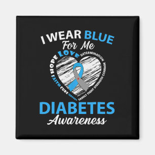 Diabetes Awareness Type 1 2 In November We Wear Bl Magnet