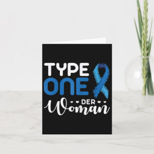 Diabetes Awareness Type 1 - Diabetic T1d 2 Card