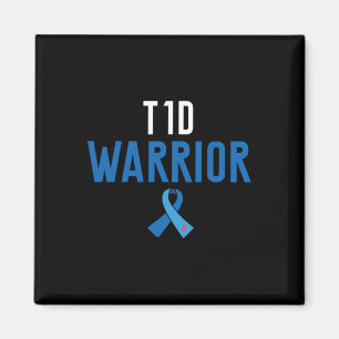 Diabetes Awareness Type 1 - Diabetic T1d Warrior  Magnet