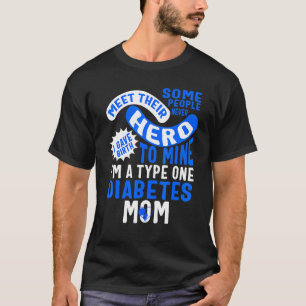 Diabetes Awareness Type One Diabetes Mom Sunflower T-Shirt