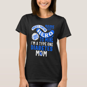 Diabetes Awareness Type One Diabetes Mom Sunflower T-Shirt