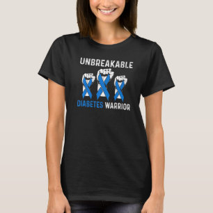 Diabetes Awareness Unbreakable Diabetes Warrior Pr T-Shirt