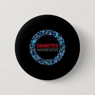 Diabetes Awareness World Diabetes Day 2 Inch Round Button